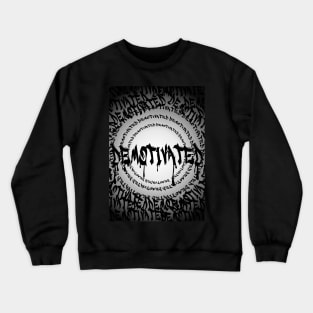 Demotivated Graffiti Black&White Graphic Crewneck Sweatshirt